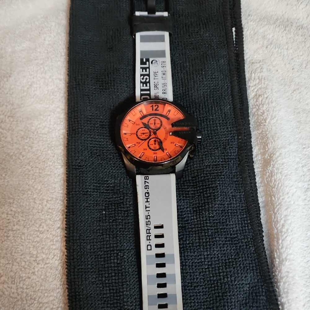 Diesel Men's Orange Dial Watch